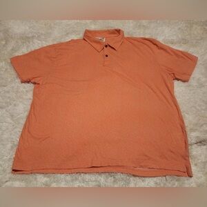 Jachs Men’s Size 2XL Coral Orange Pima Cotton Golf Polo EUC